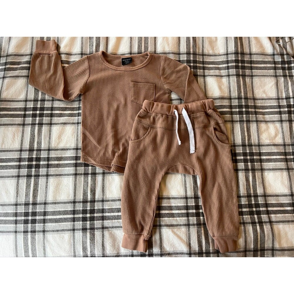 Little Bipsy Waffle Jogger Set  2T-3T